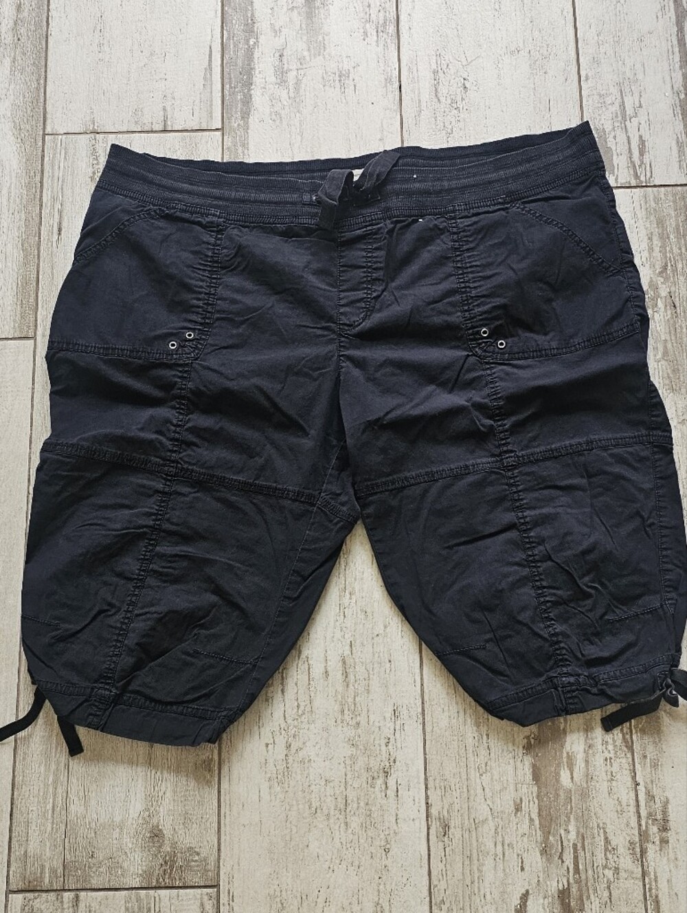 Old Navy Black Casual Drawstring Cargo Shorts XXL